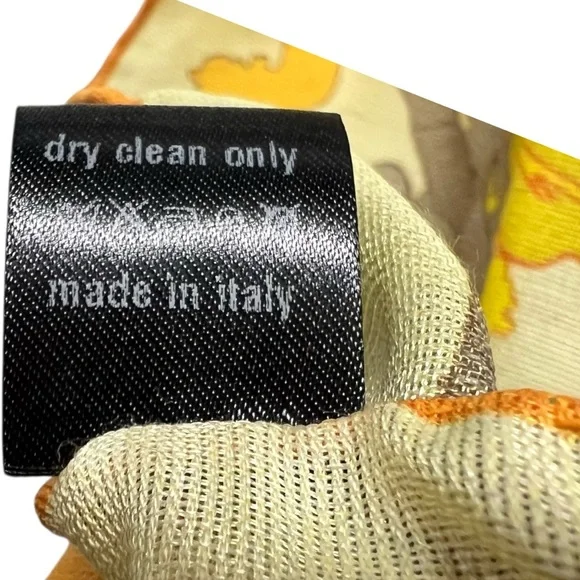 NWT Roi du Lac Elegant Silk/Wool Scarf in Purple and Gold - Picture 5 of 8